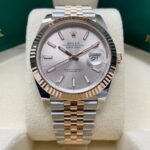 Rolex Datejust 41mm 126331 Sundust Index Oyster Steel and Everose Gold Watch - Image 8