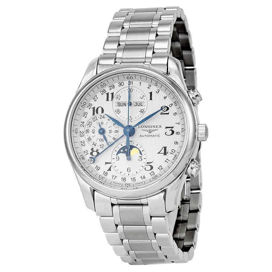 199AE87A-FB6C-6369-8F98-285EB404E3DD.jpg Longines Men's L2.673.4.78.6 Master Collection Complete Calendar Date Scale Around the Outer Rim,Chronograph Stainless Steel Watch - Image 1