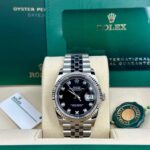 Rolex  Datejust 36mm 126234 Black Diamond Dial Stainless Steel Oyster Mens Watch - Image 8