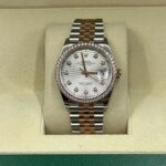 Rolex  Datejust 36mm 126281 Silver Palm Index Dial Jubilee Bracelet - Image 12