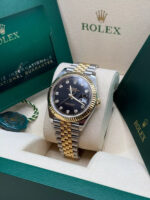 Rolex  Datejust 36mm 126233 Custom Black Dial Jubilee Bracelet Watch - Image 5