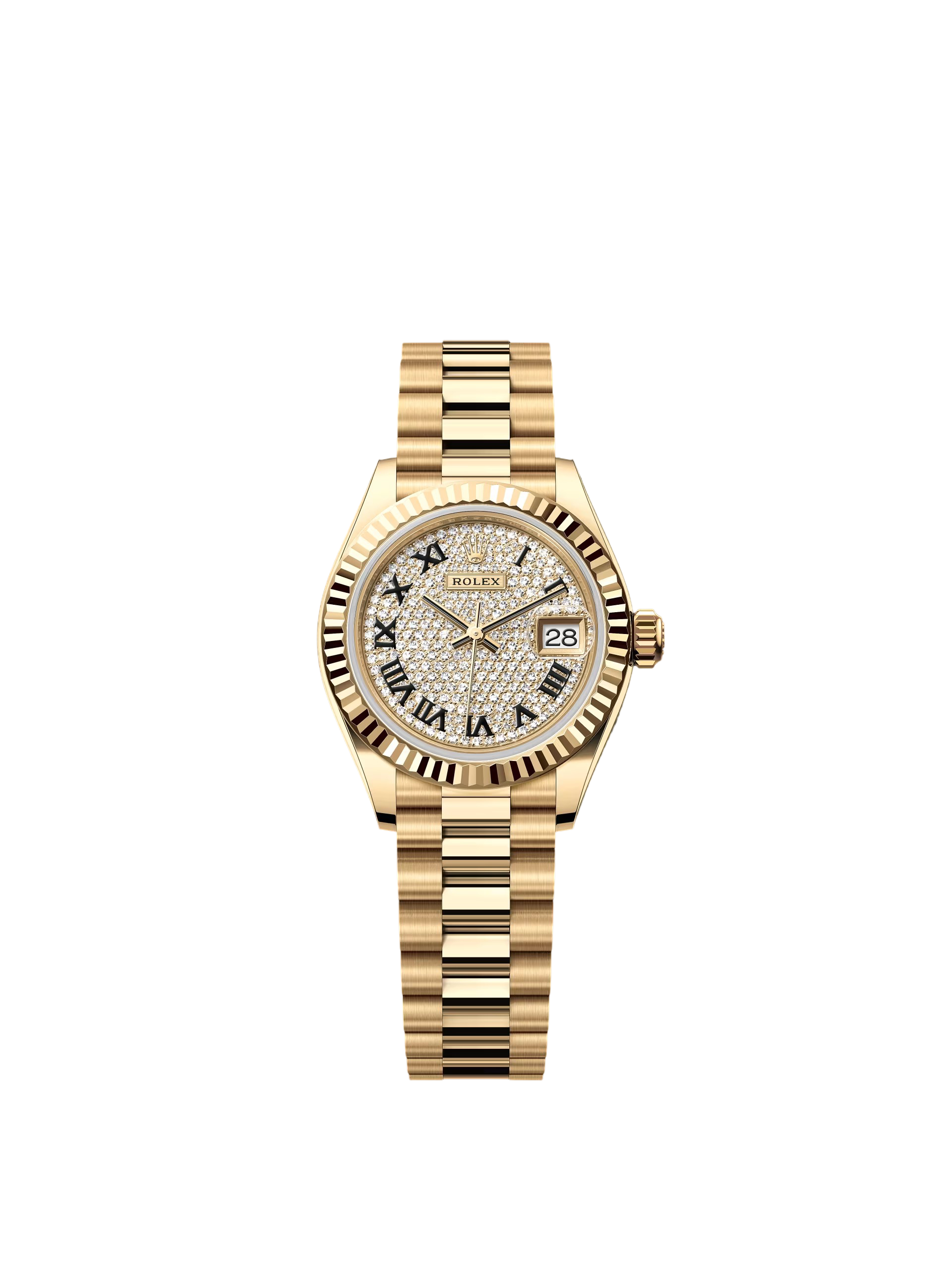 1B06573D-2EF9-6724-0E08-2460B45FB3C5.png Rolex Lady-Datejust 28mm 279178 Diamond Paved Dial - Image 1