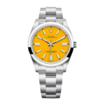 Rolex Oyster Perpetual 41mm 124300-0004 Yellow Dial