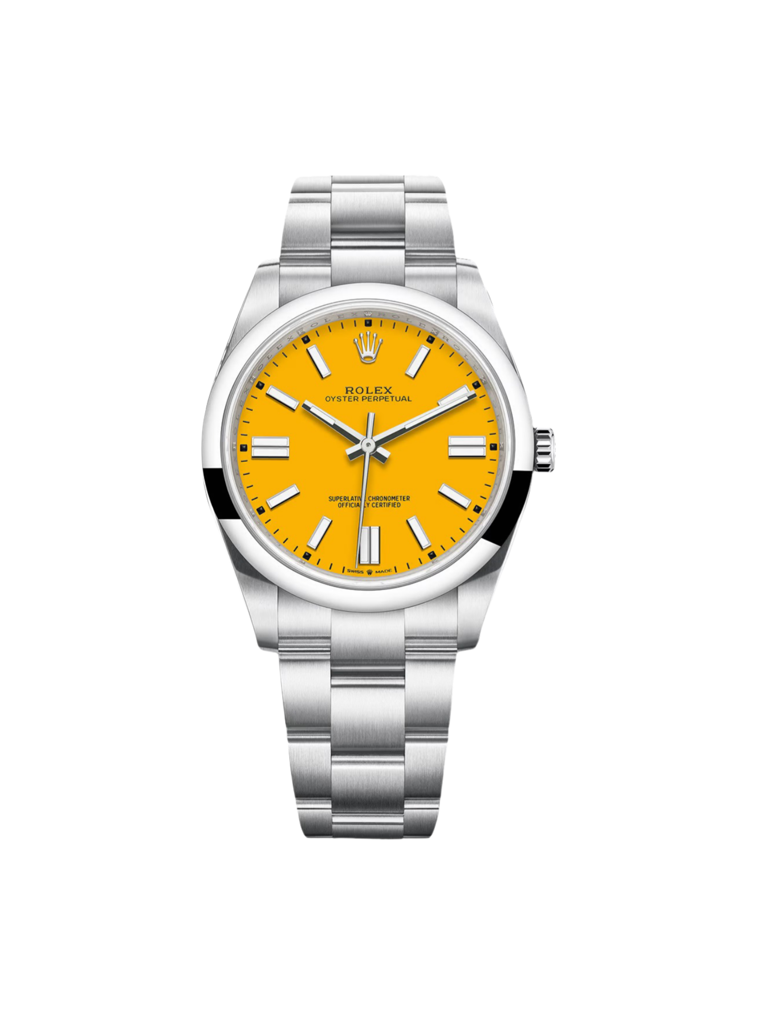 1B4FD764-539E-7DFD-0E1A-78AAA0B2A380.png Rolex Oyster Perpetual 41mm 124300-0004 Yellow Dial - Image 1