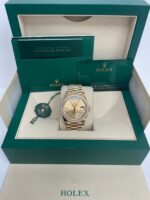 Rolex Day-Date 40mm Champagne Diamond Dial and Bezel Yellow Gold President Bracelet 228348RBR-0002 - Image 9