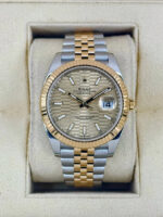 Rolex  Datejust 41mm Swiss Replica Watch | Two Tone Jubilee Bracele Champagne Fluted Dial Ref 126333 - Image 2