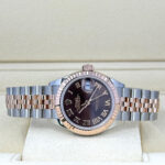 Rolex Lady-Datejust 28mm 279171 Chocolate Roman Oyster Stainless Steel and Rose Gold - Image 5