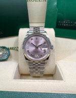 Rolex  Datejust 36mm 126234 Pink Roman Dial Oyster Stainless Steel - Image 8