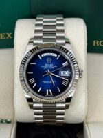 Rolex  Day-Date President 40mm Platinum Blue Roman Ombre Dial - 228236 - Image 2