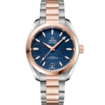 Omega Seamaster Aqua Terra 150M 34 mm Blue Dial Stainless Steel and Sedna™ 18k Rose Gold Bracelet 220.20.34.20.03.001