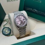 Rolex  Datejust 36mm 126284 Pink Dial Jubilee Bracelet - Image 4