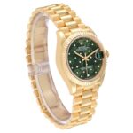 Rolex Datejust m278278-0046 Olive Green Floral Motif 31mm President Bracelet Watch - Image 3
