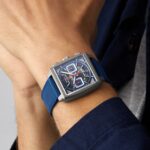 TAG Heuer Monaco Chronograph 39mm Mens Watch Titanium Blue CBL2182.FT6235 - Image 7