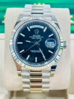 Rolex  Day-Date President 40mm White Gold Black Index Dial - 228239 - Image 2