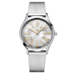 Omega De Ville Trésor quartz silver dial steel bracelet 36mm 428.15.36.60.02.001