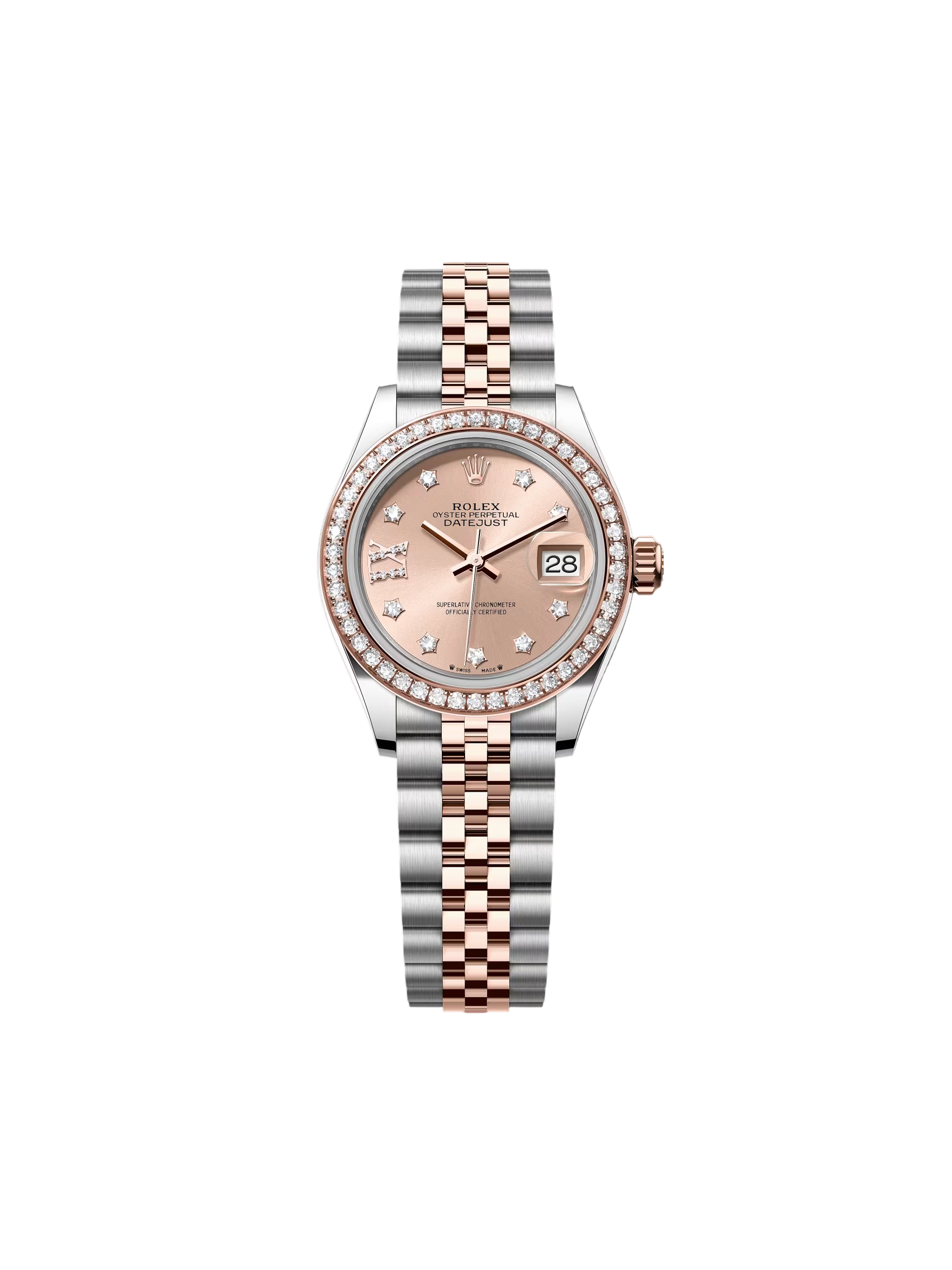 21D751BF-02E7-F0F1-12EB-A3EFAA6222F7.png Rolex Lady-Datejust 28mm 279381RBR Rose Diamond Dial Oyster Bracelet - Image 1