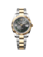 Rolex  Datejust 41mm 126333 Two-Tone Yellow Gold Fluted Bezel Wimbledon Dial Oyster