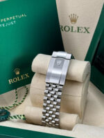 Rolex  Datejust 36mm 126234 Olive Green Palm Motif Diamond Dial Jubilee Stainless Steel Watch - Image 11