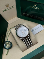 Rolex  Datejust 41mm 126334 White Roman Oyster Stainless Steel Mens Watch - Image 6