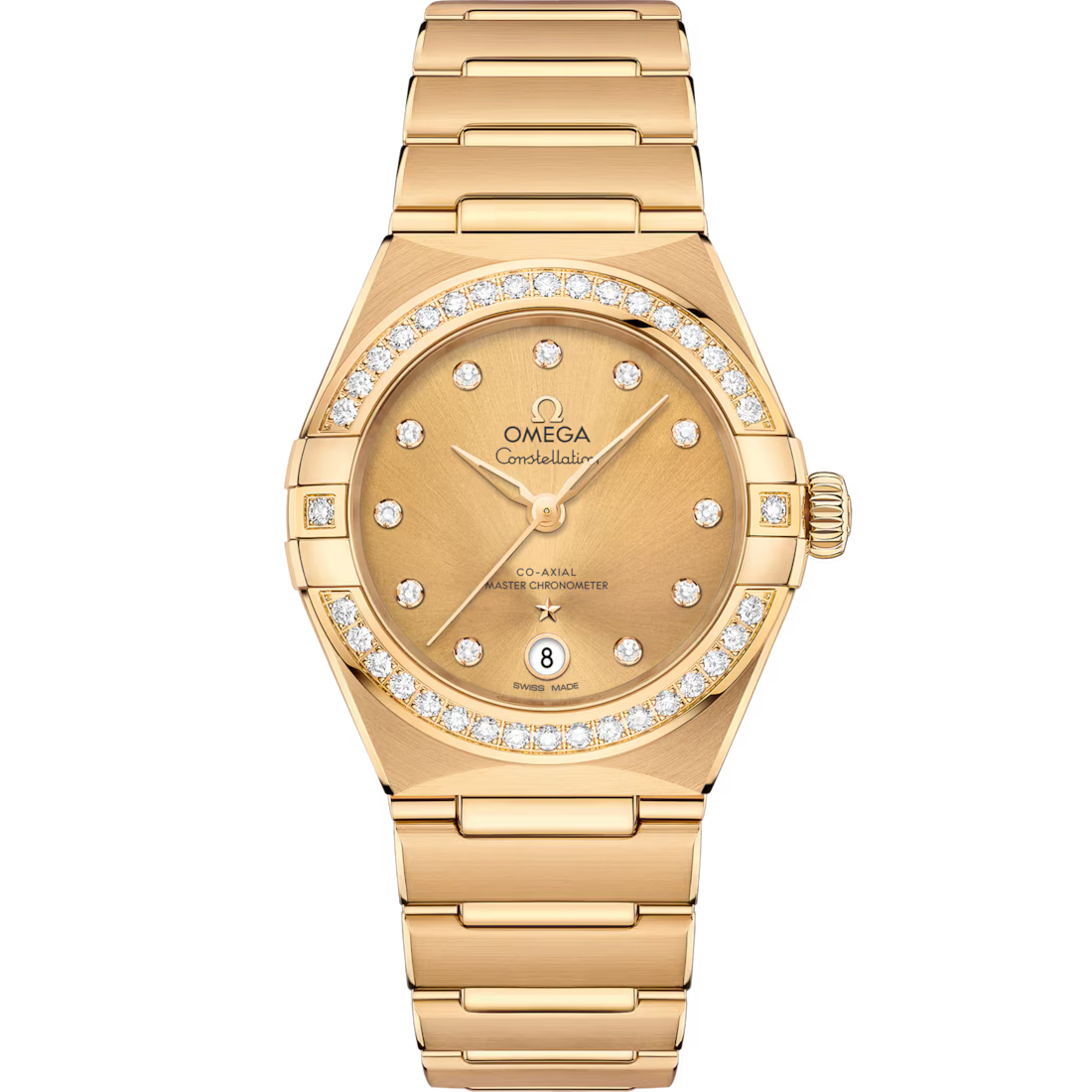 22E2C2A0-ABE6-CDB7-9859-3A629E4B8537.avif Omega Constellation Ladies' Selection 29mm yellow gold on yellow gold 131.55.29.20.58.001 - Image 1