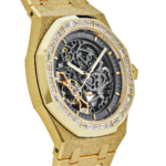 Audemars Piguet Royal Oak Double Balance Wheel Openworked 41 Frosted Yellow Gold / Baguette Diamond / Skeletonized / Bracelet - Image 2