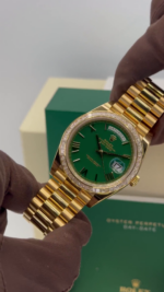 Rolex Day-Date 40mm 228398TBR-0039 Green Dial President Watch - Image 8