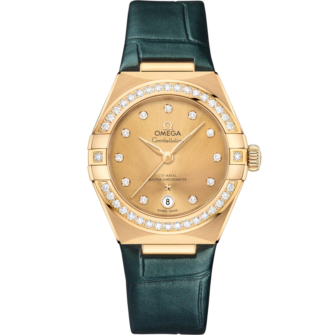 23F5020E-DC1A-605E-CB73-8BC1F75128B5.avif Omega Constellation Ladies' Selection 29mm yellow gold on leather strap 131.58.29.20.58.001 - Image 1