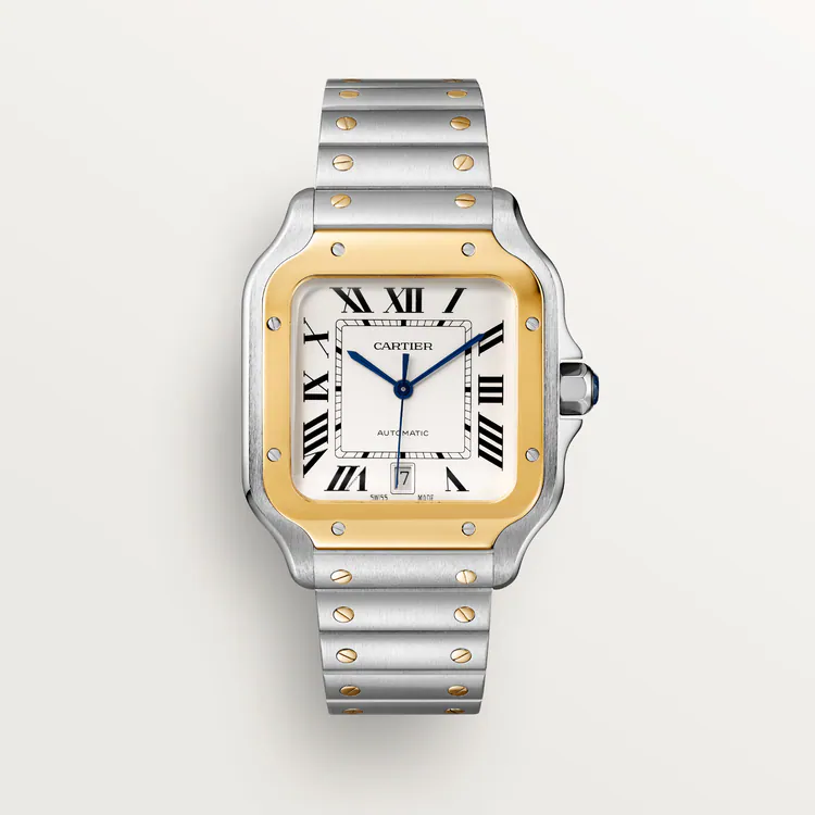 24970A61-FB98-5D67-6240-84E1A04958F9.png Cartier SANTOS Gold Mix 39mm - Image 1