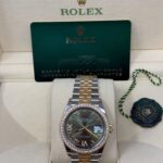 Rolex  Datejust 36mm 126283 Olive Green Dial Jubilee Bracelet Watch - Image 10