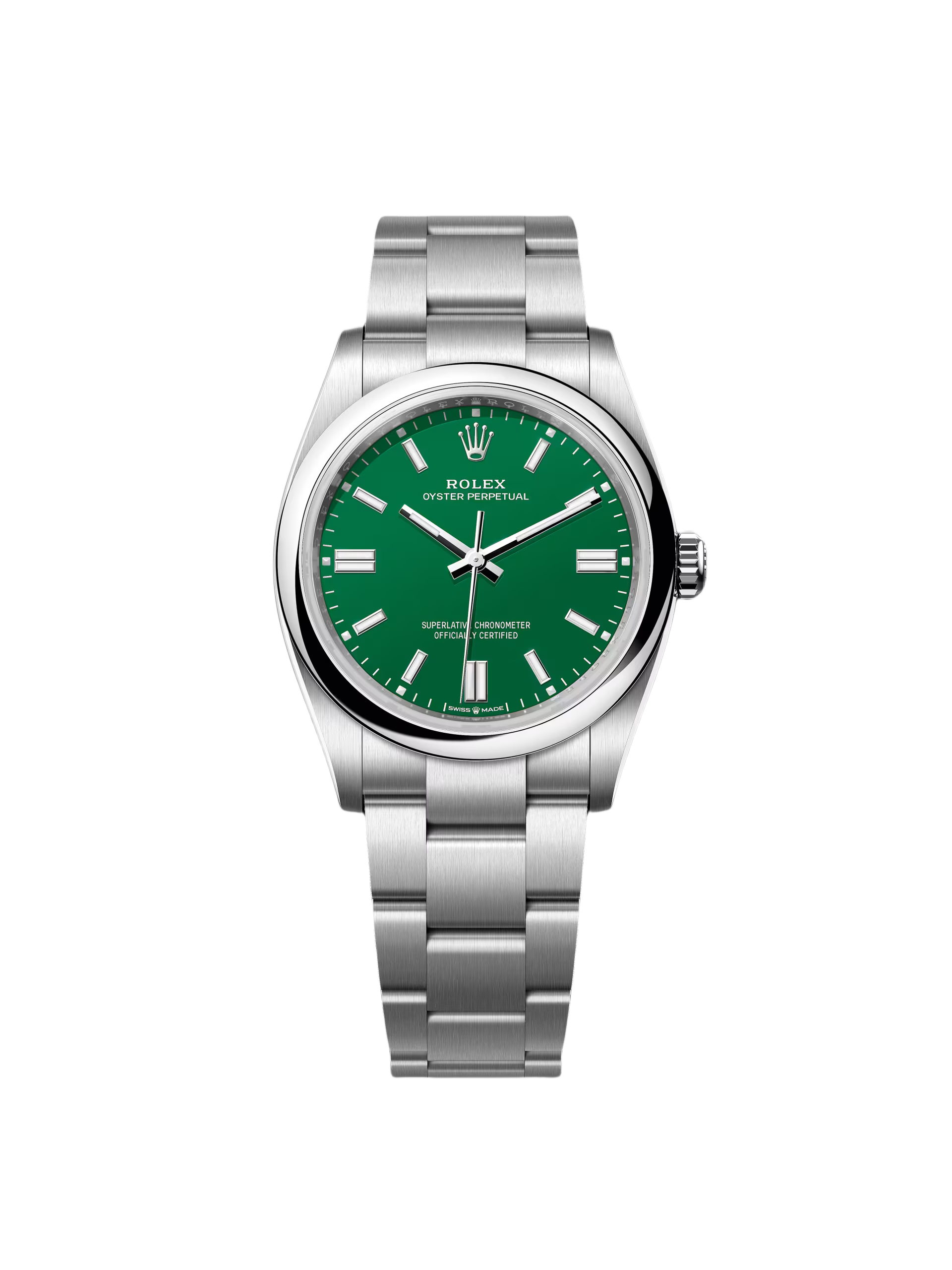 24CEAE2D-FCE2-D57E-72D1-615CFE33A912.png Rolex Oyster Perpetual 36mm 126000-0005 Green Dial Oyster Stainless Steel Bracelet - Image 1