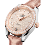 Omega Seamaster Aqua Terra 150M 34 mm Grey Dial with Diamonds Stainless Steel and Sedna™ 18k Rose Gold Strap 220.28.34.20.59.001 - Image 2