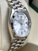 Rolex  Day-Date President 40mm White Gold Silver Diamond Baguette Dial - 228239 - Image 3