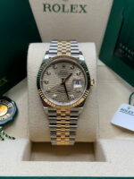 Rolex  Datejust 36mm 126233 Champagne Fluted Motif Diamond Dial Jubilee Bracelet - Image 3