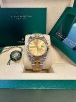 Rolex  Datejust 41mm 126333 Champagne Index Jubilee Steel and Yellow Gold Mens Watch - Image 3