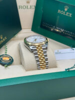 Rolex  Datejust 41mm 126333 White Index Oyster Steel and Yellow Gold Mens Watch - Image 6