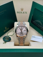 Rolex Datejust 41mm 126301 Sundust Diamond Jubilee Steel and Everose Gold Watch - Image 11