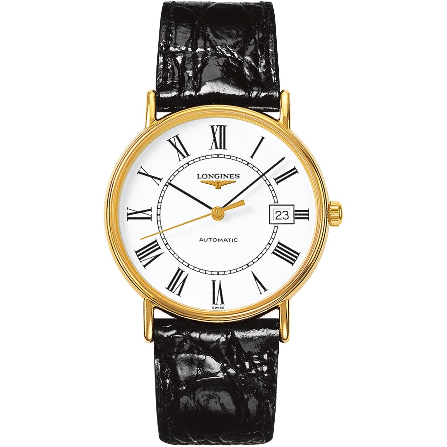 2720A717-CDC4-1D57-ABB8-5AC203113CF6.jpg Longines Men's L4.921.2.11.2 Presence Black Leather Watch - Image 1