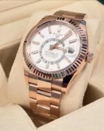 Rolex  Sky-Dweller 42mm 336935-0003 Rose Gold White Dial Oyster - Image 4