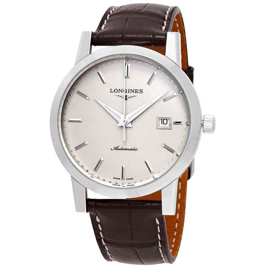 2751D008-31C3-E07E-0751-6A7C949151D8.jpg Longines Men's L48254922 Heritage Brown Leather Watch - Image 1