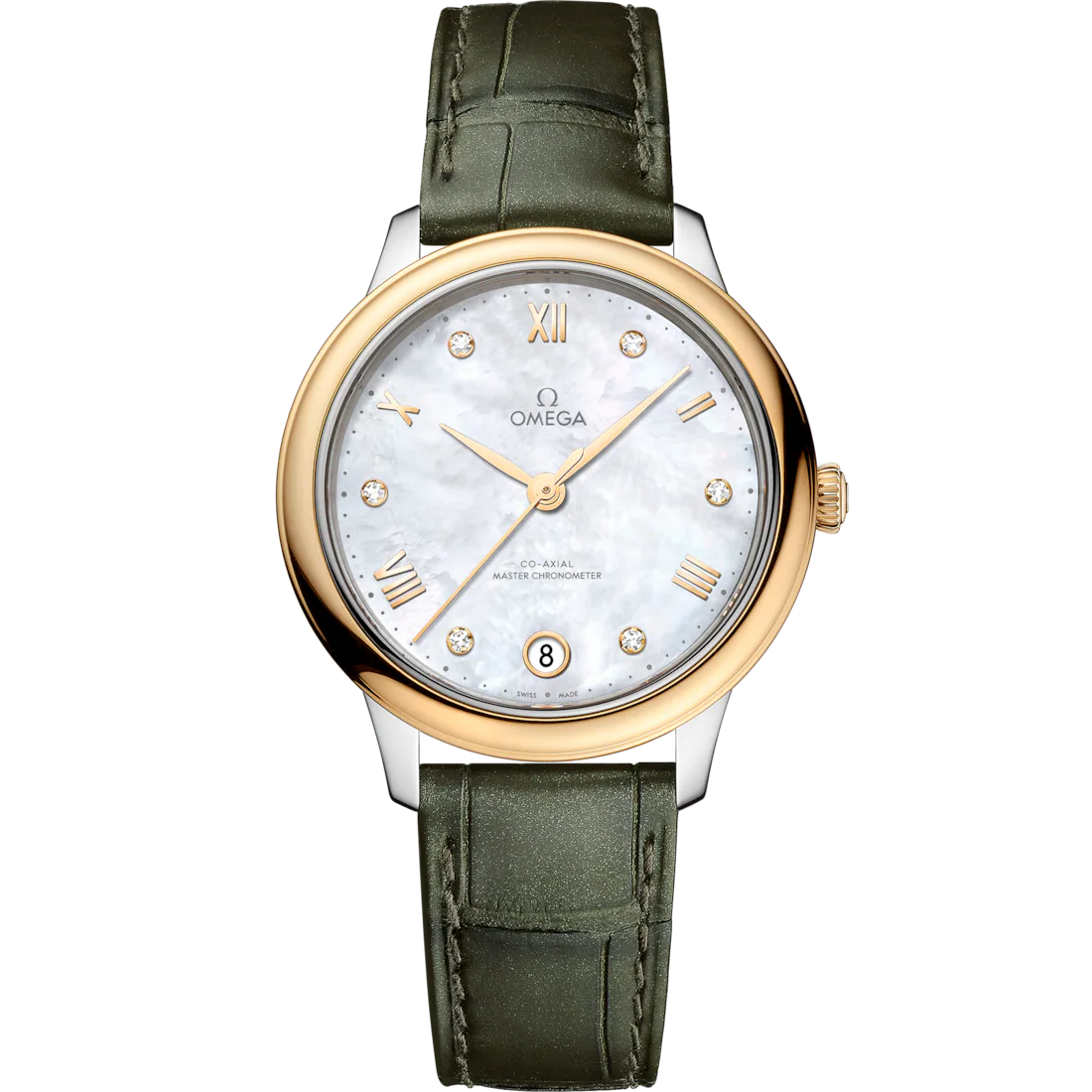 2778D805-0869-C22D-F534-4CB2FCE4A6FE.png Omega De ville Prestige Stainless steel & 18K Yellow Gold Lady's Watch 34mm 434.23.34.20.55.002 - Image 1