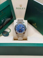 Rolex  Datejust 41mm 126334 Blue Diamond Oyster Stainless Steel Mens Watch - Image 3