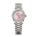 Rolex Datejust m278289RBR-0016 Pink Dial White Gold President Watch