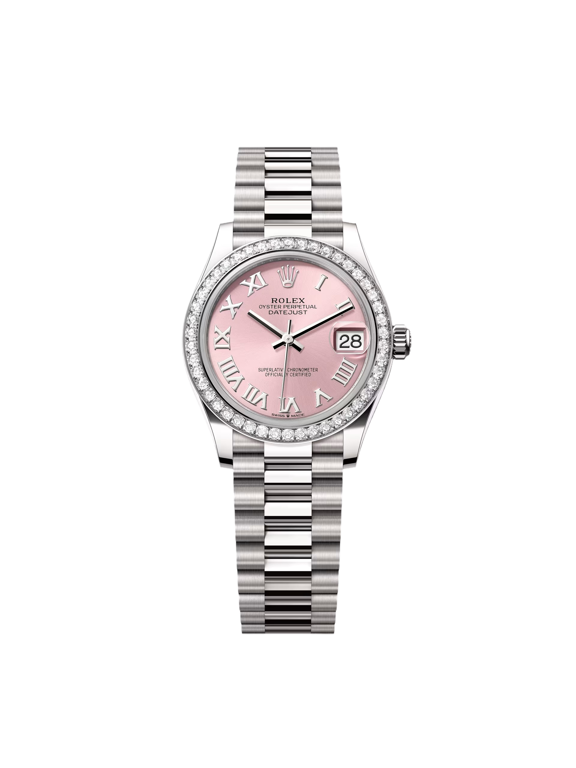 28072A93-9805-7D2B-ABD4-CACA532E90E7.png Rolex Datejust m278289RBR-0016 Pink Dial White Gold President Watch - Image 1