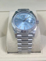 Rolex  Day-Date President 40mm Platinum Ice Blue Index Dial - 228236 - Image 2