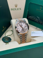 Rolex Datejust 41mm 126301 Sundust Diamond Jubilee Steel and Everose Gold Watch - Image 4