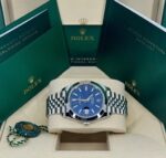 Rolex Datejust 41mm 126300 Blue Index Jubilee Stainless Steel Men’s Watch - Image 8