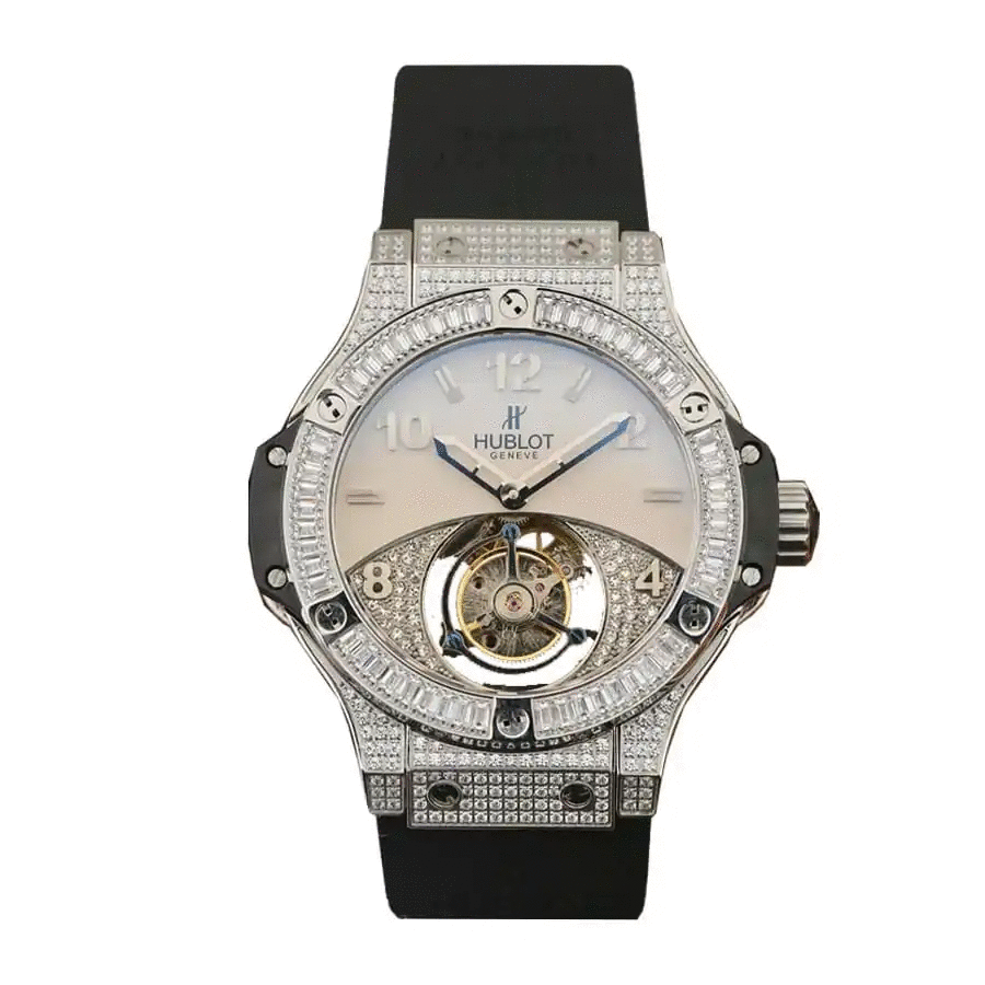 28B4DFFA-741B-67C4-0621-F4434A45F223.gif Hublot With Diamond Gray - Image 1