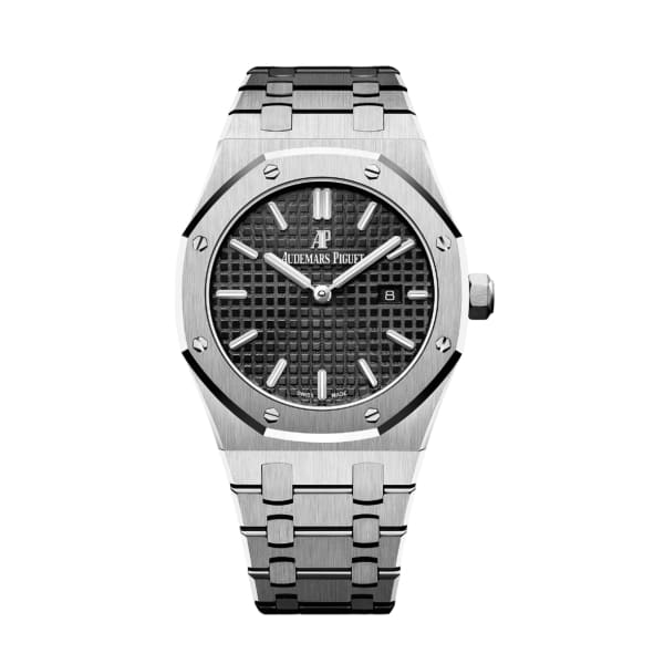 2916D85F-A2A5-2B15-6B49-1B710A9C182E.jpg Audemars Piguet Royal Oak Quartz Black dial, 33mm 67650ST.OO.1261ST.01 - Image 1