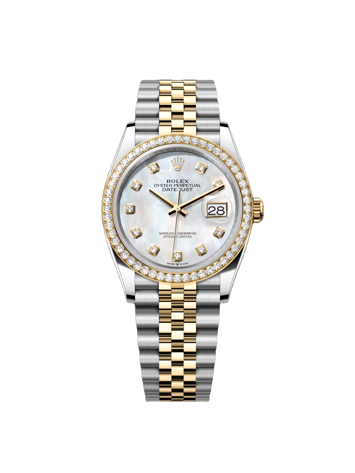299E1E0B-E5A8-28F4-7C17-87AB744FA1FE.png Rolex Datejust 36mm 126283 White Mother-of-Pearl Dial Jubilee Bracelet Watch - Image 1