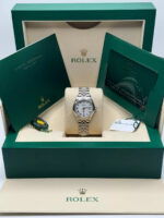 Rolex Lady-Datejust 279160  Oyster Perpetual 28mm White Dial Oyster Bracelet - Image 9